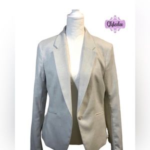 H&M Grey Fitted Blazer - Size 8